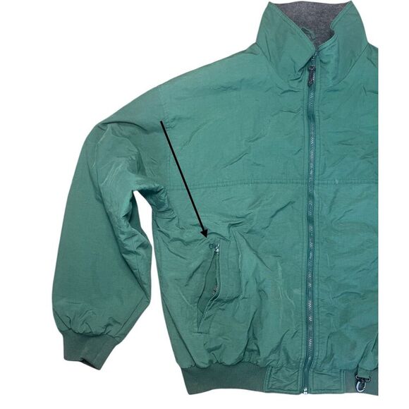 Vintage White Sierra Jacket XL Black Zip Fleece Lined Logo Pockets Bomber Rain - Picture 3 of 7